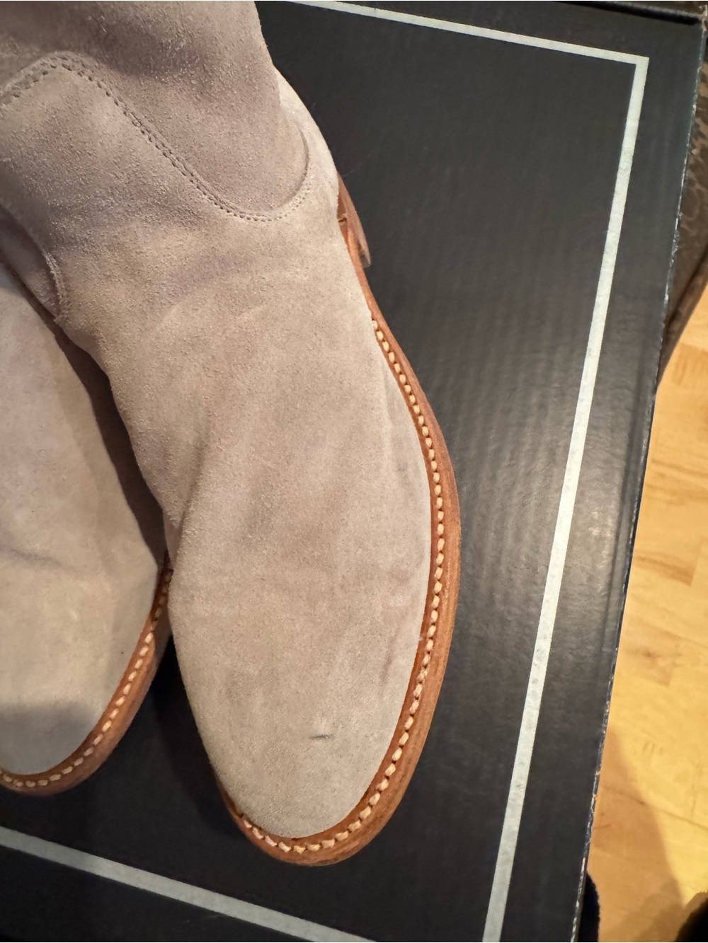 Lucchese CHRISTA LIGHT GRY SUEDE - Picture 4 of 10